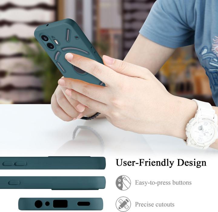 Actual product image Cadorabo Bumper Case for Nothing Phone 2 TPU Liquid Silicone Cover (Nothing Phone (2))