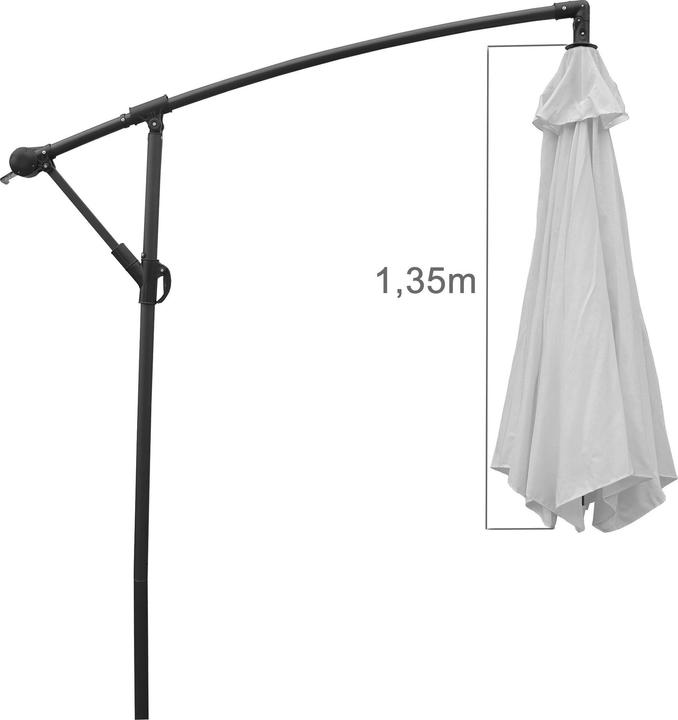 Image du produit VCM Parapluie Parasol carré Protection UV (2.70 m)