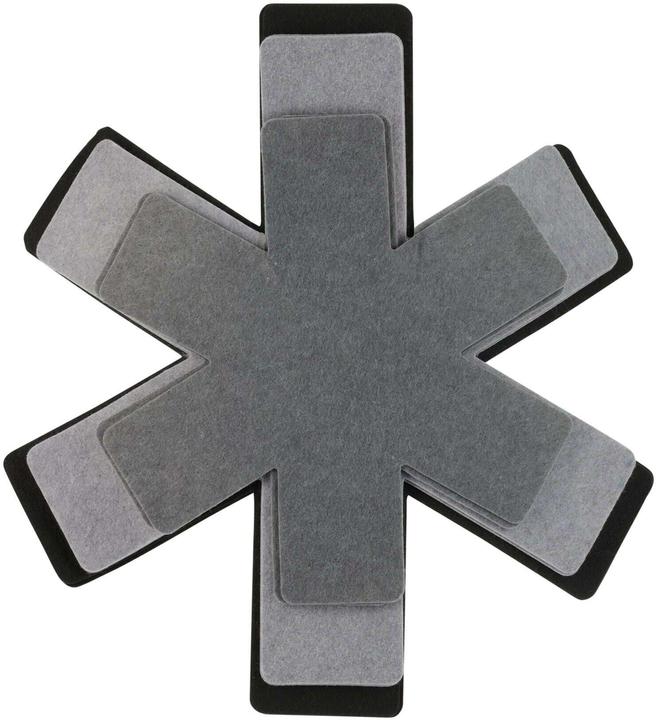 Excellent Houseware Protezione per padella 6 pezzi 38 cm (38 cm, Materiale sintetico)