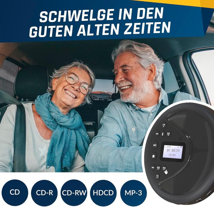 Actual product image Fourze Tragbarer CD-Player mit Bluetooth