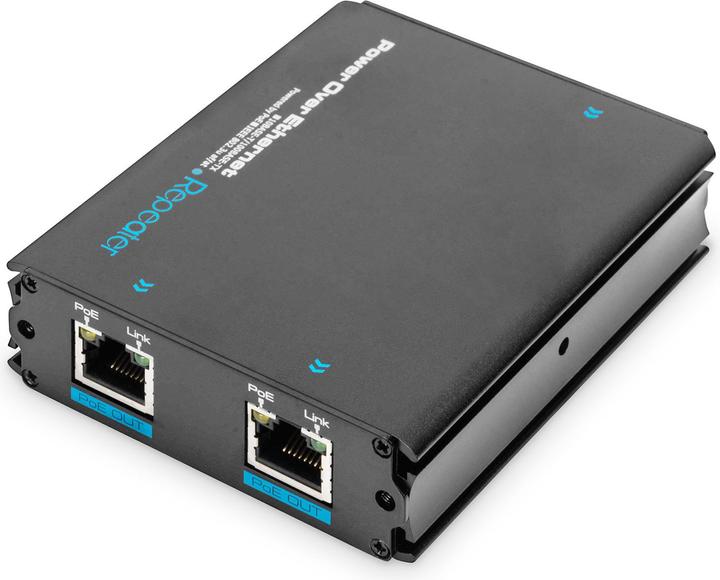 Actual product image Digitus Fast Ethernet PoE+ Amplifier (2 Ports)