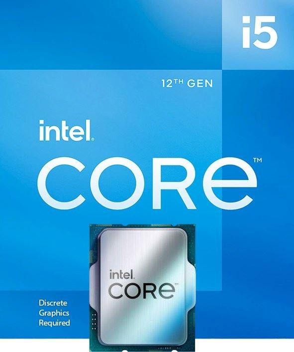 Actual product image Intel Core i5-12400F (LGA 1700, 2.50 GHz, 6 -Core)
