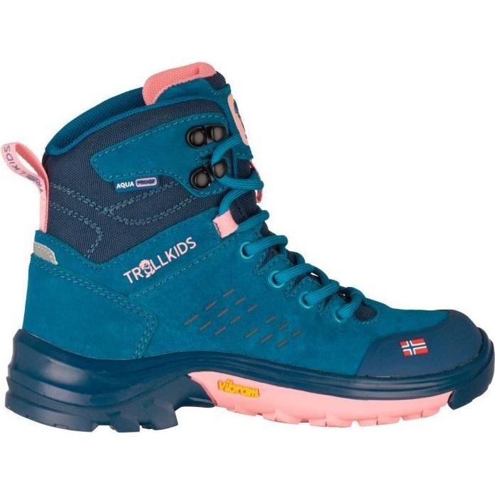 Trollkids, Unisex, Wanderschuhe, Kid's Trollsteinen Hiker Mid XT (36), Blau