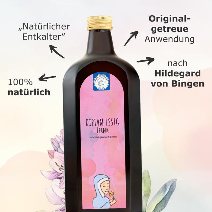 Actual product image Hildegards Laden Diptam Vinegar Potion 500ml (1 Piece, 975 g)