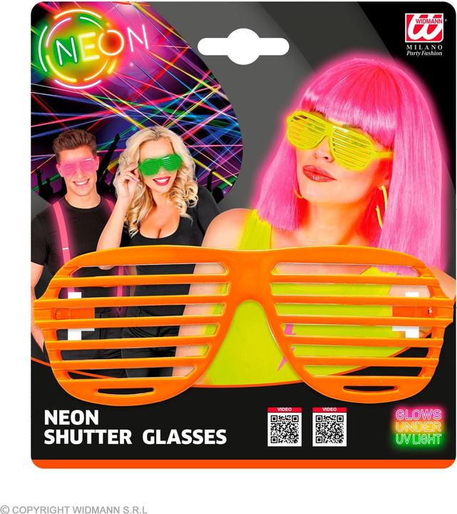 Actual product image Widmann 80s - Atzen glasses neon