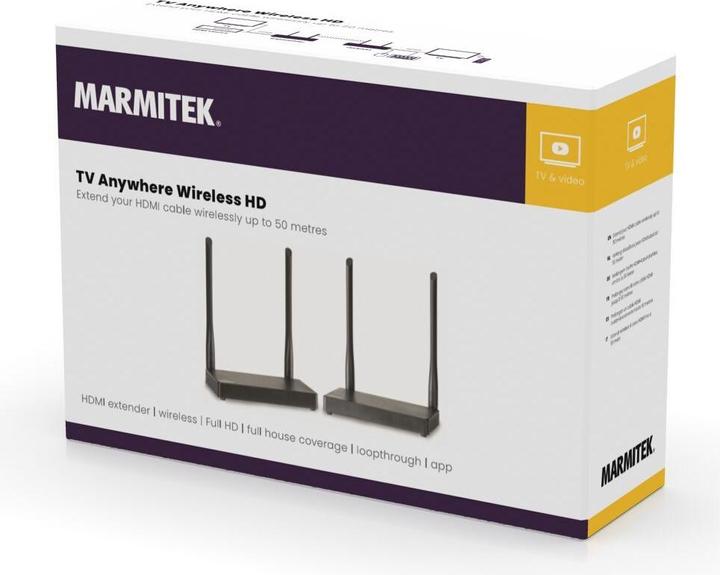 Image du produit Marmitek TV Anywhere Wireless HD (50 m, HDCP)