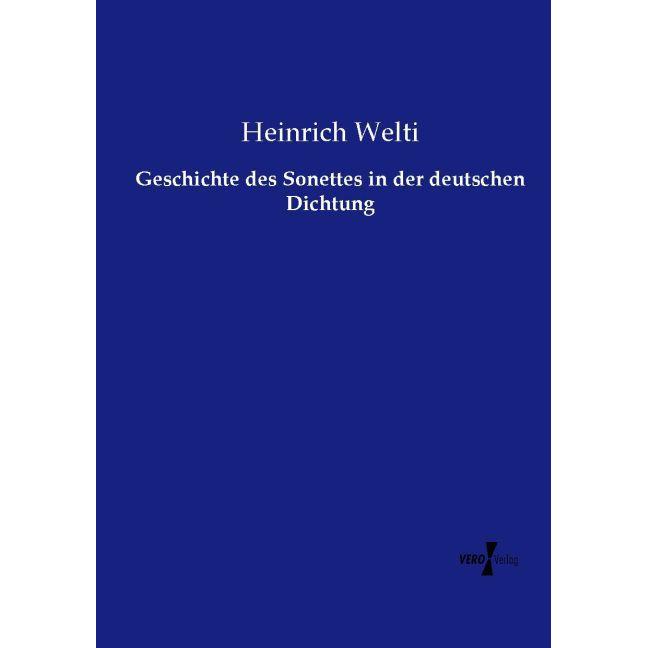 Geschichte des Sonettes in der deutschen Dichtung, Fachbücher