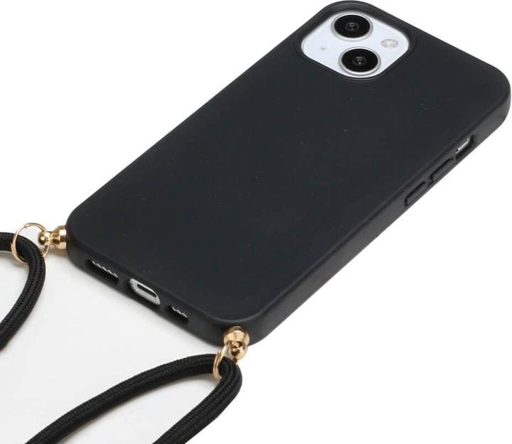 Actual product image Cover-Discount iPhone 15 Plus - Eco-Friendly Case with Chain black (Apple iPhone 15 Plus)
