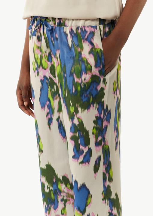Actual product image Comma Hose Wide-Leg-Hose aus Satin mit All-over-Print (42)