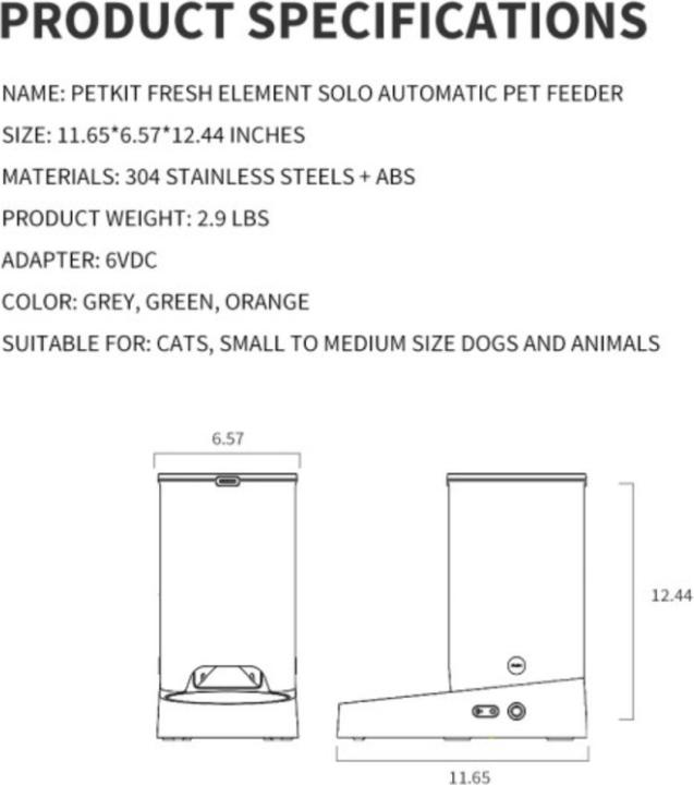 Productafbeelding Petkit Fresh Element Solo (3 l)