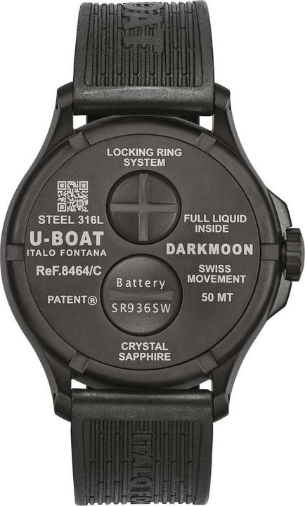 Produktbild U-Boat 8464/B Darkmoon 44mm IPB 5ATM (Analoguhr, 44 mm)