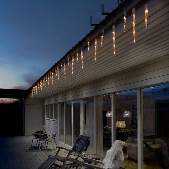Actual product image Konstsmide LED Light Curtain Icicle (7.75 m)