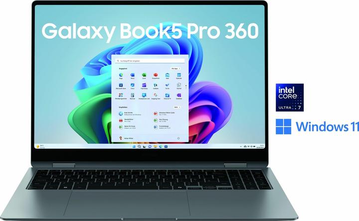 Image du produit Samsung Galaxy Book5 Pro 360 (16", Intel Core Ultra 7 256V, 16 Go, 512 Go, DE)