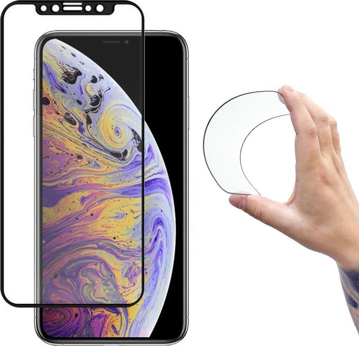 Wozinsky Full Cover Flexi Nano Glass Hybrid Screen Protector with frame for iPhone 13 mini transpare (1 Piece, Apple iPhone 13 mini)