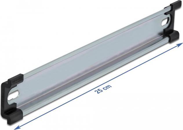 Actual product image Delock top-hat rail 35 x 7.5 mm, 25cm steel, with slotted holes