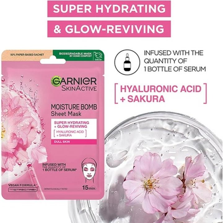 Actual product image Garnier Hydra Bomb for Face and Eyes