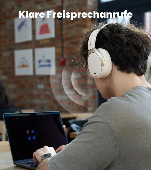 Produktbild Edifier Faltbare Over-Ear-Kopfhörer W80 mit ANC und LDAC (ANC, 65 h, Kabelgebunden, Kabellos)