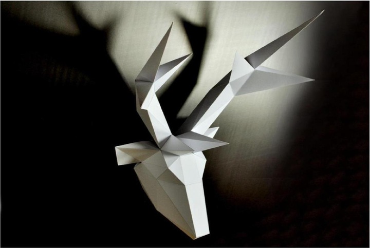 Image du produit Liebesreh JAGDTROPHÄE ROSA - Kit de bricolage - Trophée de chasse, rose