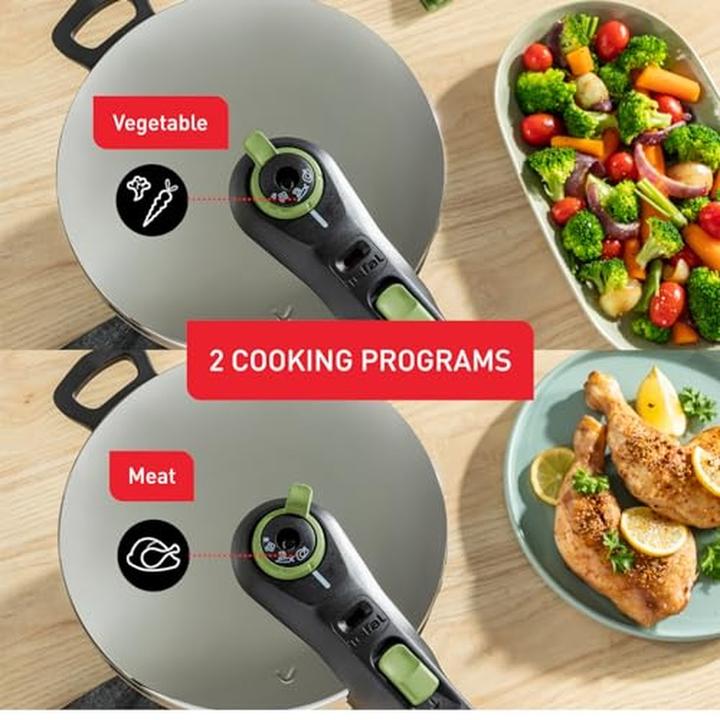 Produktbild Tefal Secure Trendy Schnellkochtopf (22 cm, Dampfkochtopf, Edelstahl)
