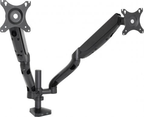 Actual product image Art RAMM L-18GD desk mount on gas springs for 2 monitors LED/LCD 10-32 L-18GD 9kg 2xUSB3.0 (Table, 32", 9 kg)