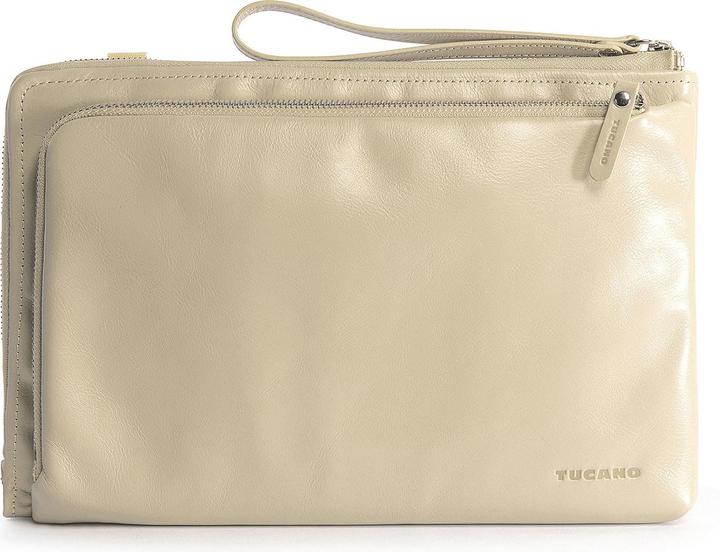 Immagine prodotto Tucano Elle, borsa per notebook da donna in pelle per dispositivi da 11 pollici, AVORIO