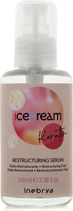 Produktbild Inebrya Ice Cream Keratin Restructuring Serum - Keratin-based Reconstructive Serum - 100ml (100 ml, Flüssiges Shampoo)