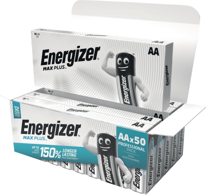 Actual product image Energizer Max Plus (50 pcs., AA, 2800 mAh)