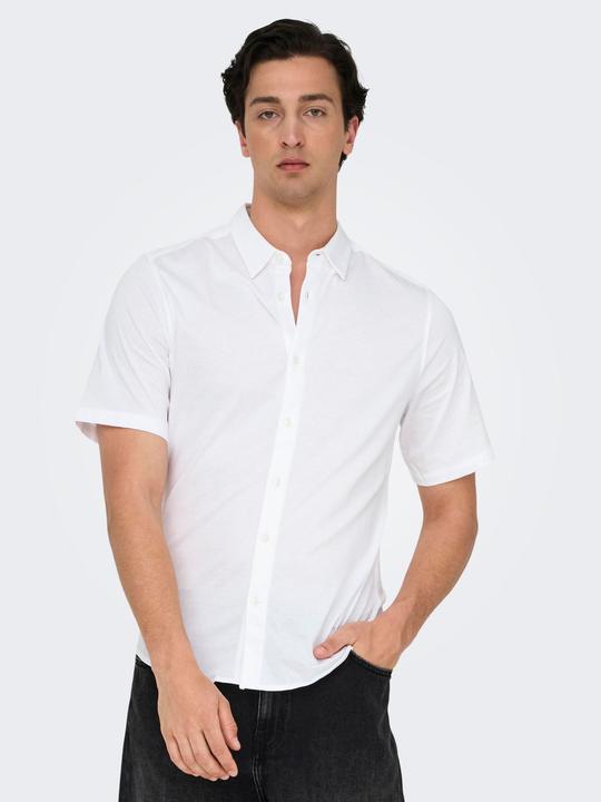 Produktbild Only & Sons Onsrobin Button Under Ss Stretch Shirt (XL)