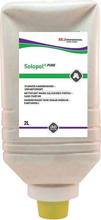 Deb Stoko Solopol® natural – unparfümiert, Handreiniger 2 l Flasche (Handwaschpaste, 2000 ml)