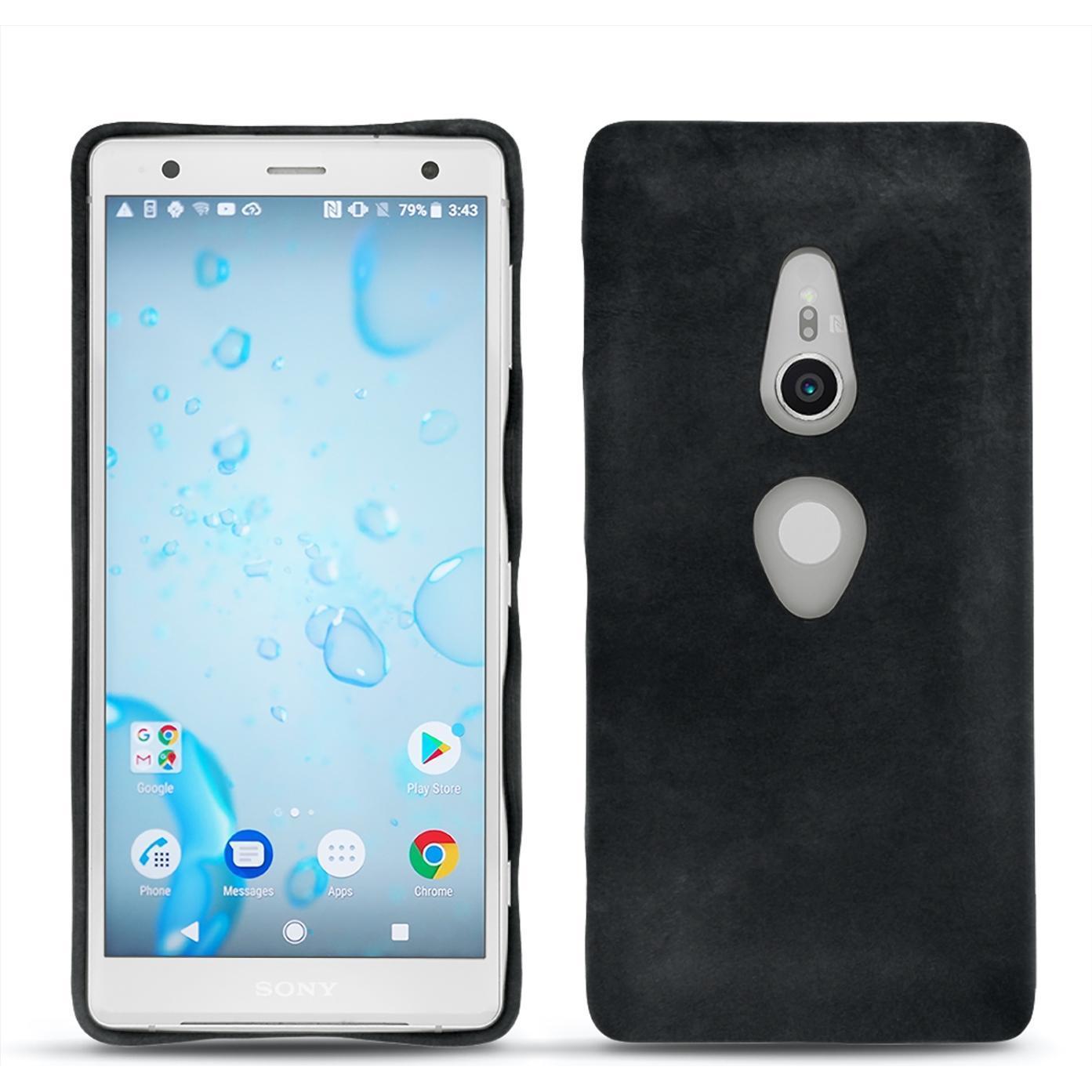 Thumbnail - Noreve Lederschutzhülle (Sony Xperia XZ2), Smartphone Hülle, Schwarz