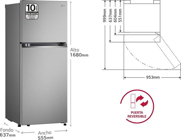 Actual product image LG GTBV22PYGKD (217 l)