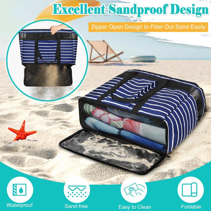 Produktbild Only-Bags.Store Grosse leichte Strandtasche Schwimmbadtasche