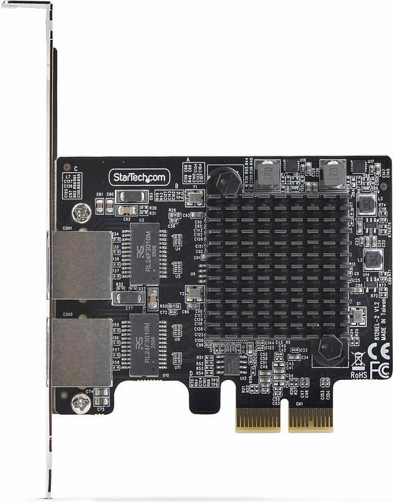 Produktbild StarTech .com PR25GR-NETWORK-CARD, Interne, Avec fil, PCI Express, Ethernet, 5000 Mbit/s, Noir (Mini PCI Express)