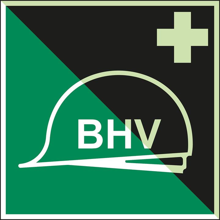 Actual product image Brady E/X1403/NT-ALU-PHOLUMC-200x200/1-B, Photoluminescent safety sign