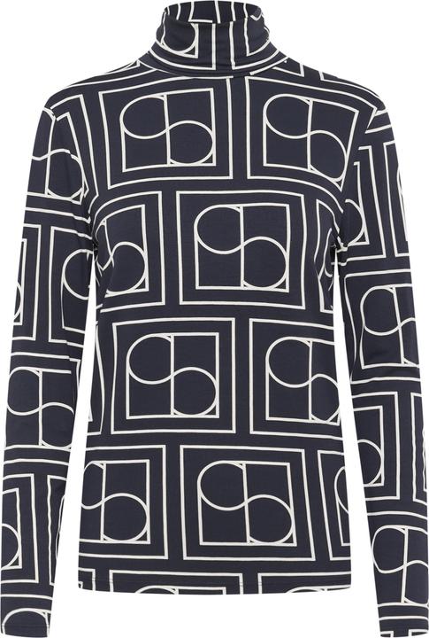 Navy Monogram Print