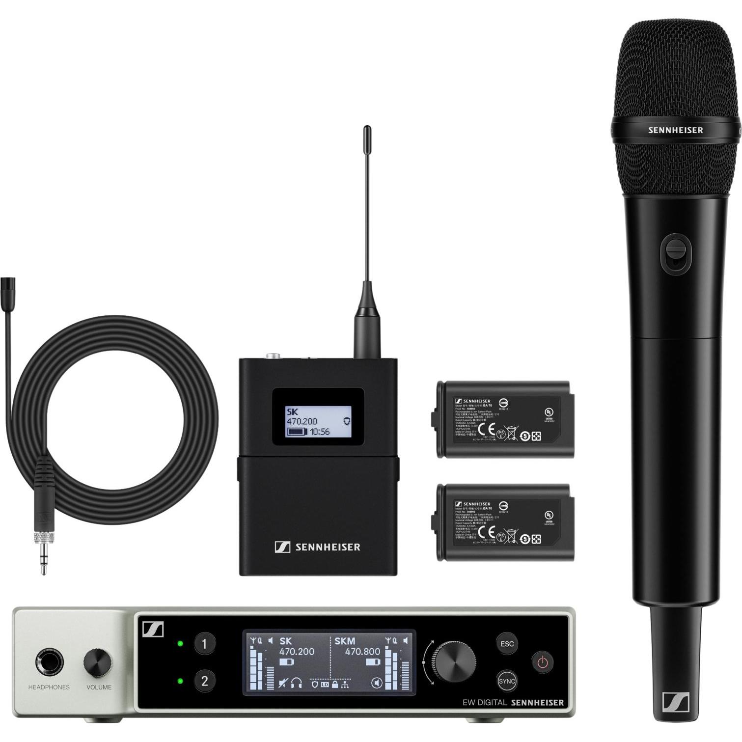 Sennheiser EW-DX MKE 2 / 835-S Set S1-10 draadloze combinatieset (606.2 - 693.8 MHz), Microfono
