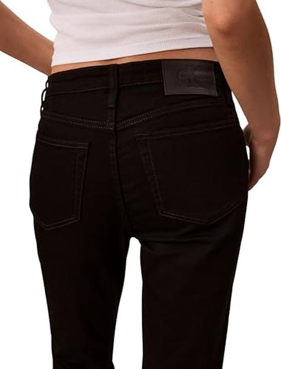 Actual product image Calvin Klein Jeans Mid Rise Skinny Ck Classic Black (28)