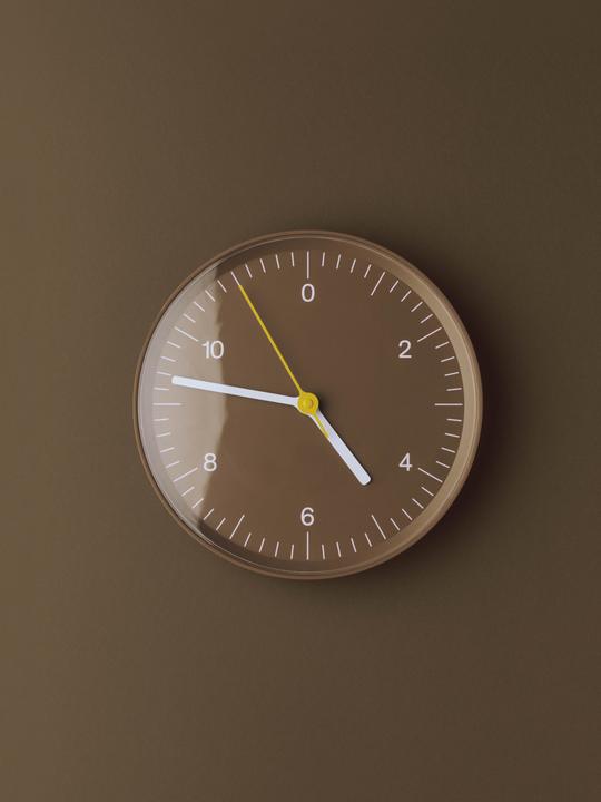 Actual product image HAY - Wall Clock - W26.5 cm - Brown (26 cm)