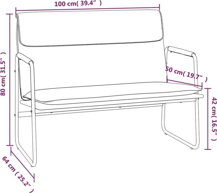 Produktbild vidaXL Sitzbank (64 cm)