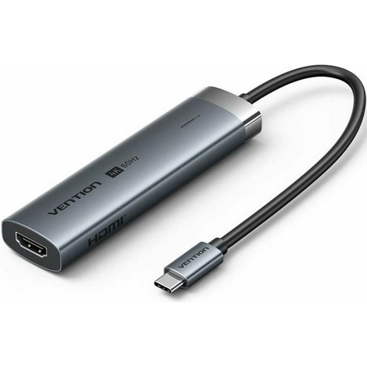 NoName Hub USB Vention TGMHB, Docking station + Hub USB, Grigio