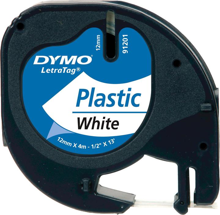 Dymo S0721660 Plastic strap (1.20 cm, White)
