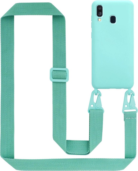 Actual product image Cadorabo TPU Cover Mobile Phone Chain Liquid (Samsung Galaxy A40)