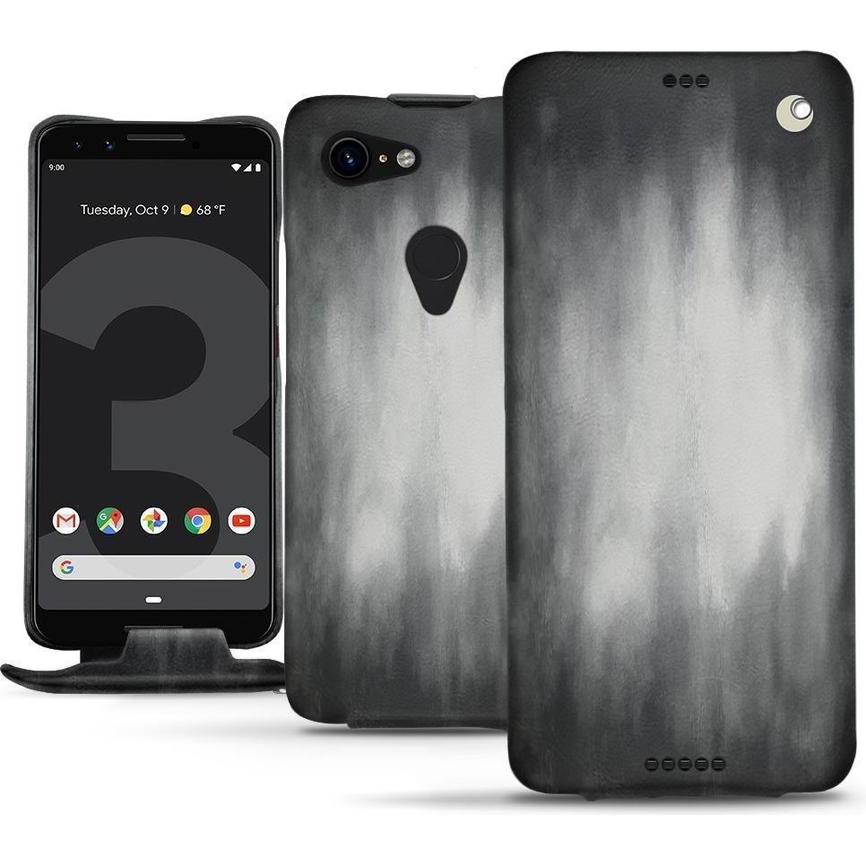 Noreve Lederschutzhülle vertikal (Google Pixel 3 XL), Smartphone Hülle, Grau