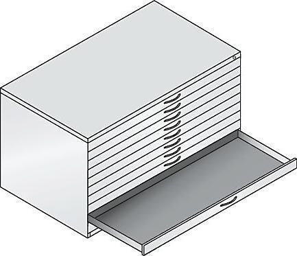 Actual product image C+P Drawing cabinet (110 x 76.5 x 42 cm)