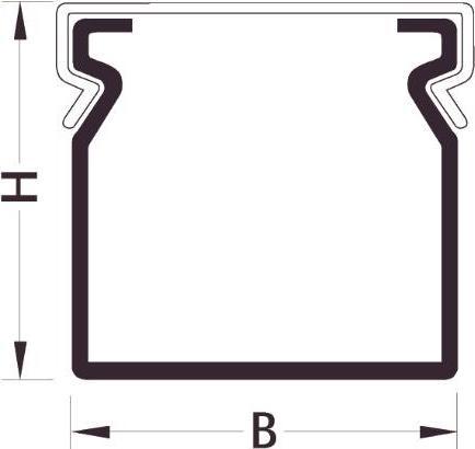 Image du produit Hager Canal de Ledning BA6 60015 opslids (Conduit, 200 cm)