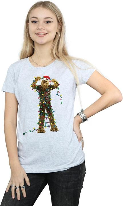 Immagine prodotto Star Wars Chewbacca Christmas Lights Maglietta Donna (S)