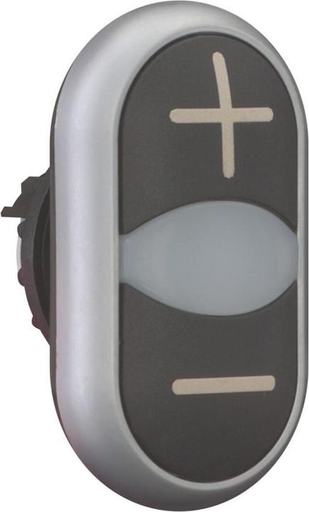 Produktbild Eaton M22-DDL-S-X7/X7 216710 Doppeldrucktaste m.Leuchtm. sw/ws/sw