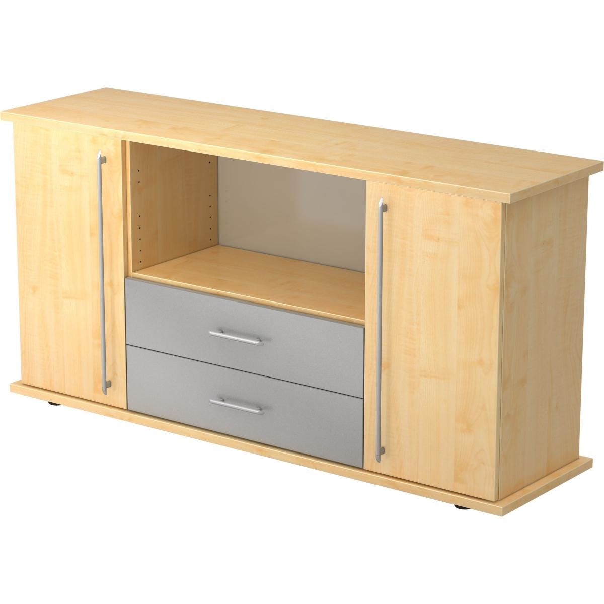 Hammerbacher, Aktenschrank, Sideboard 2 Türen, 2 Schübe RE Ahorn/Ahorn