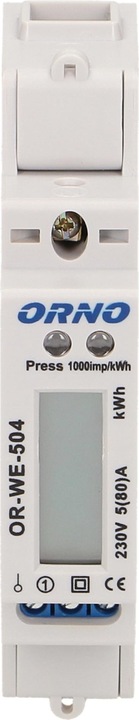 Productafbeelding MGA Orno Elektriciteitsmeter Wattmeter Digitaal 230V 5(40) A, wit