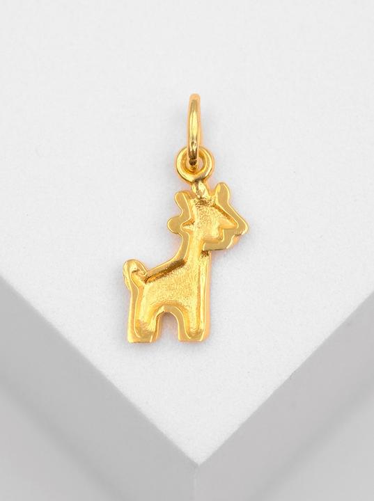 Image du produit Muau Pendant girafe or jaune 750, 19x9mm (Or jaune 750/18K)